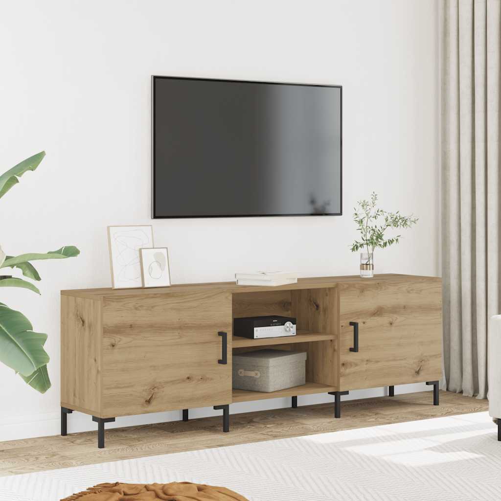 Szafka Tv, Dąb Artisan, 150X30X50 Cm, Materiał Drewnopochodny