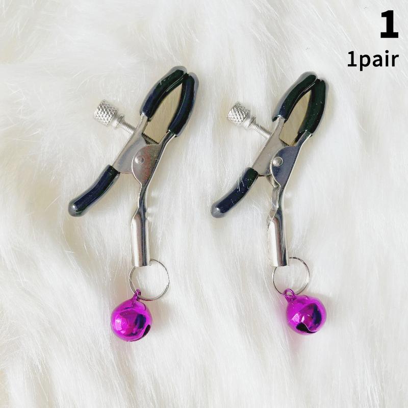 1 Pair Adult Nipple Clamps Metal Milk Clip Breast Clitoris Massage Sex Toy for Couples Novelty Lover Game Female Sex Toys