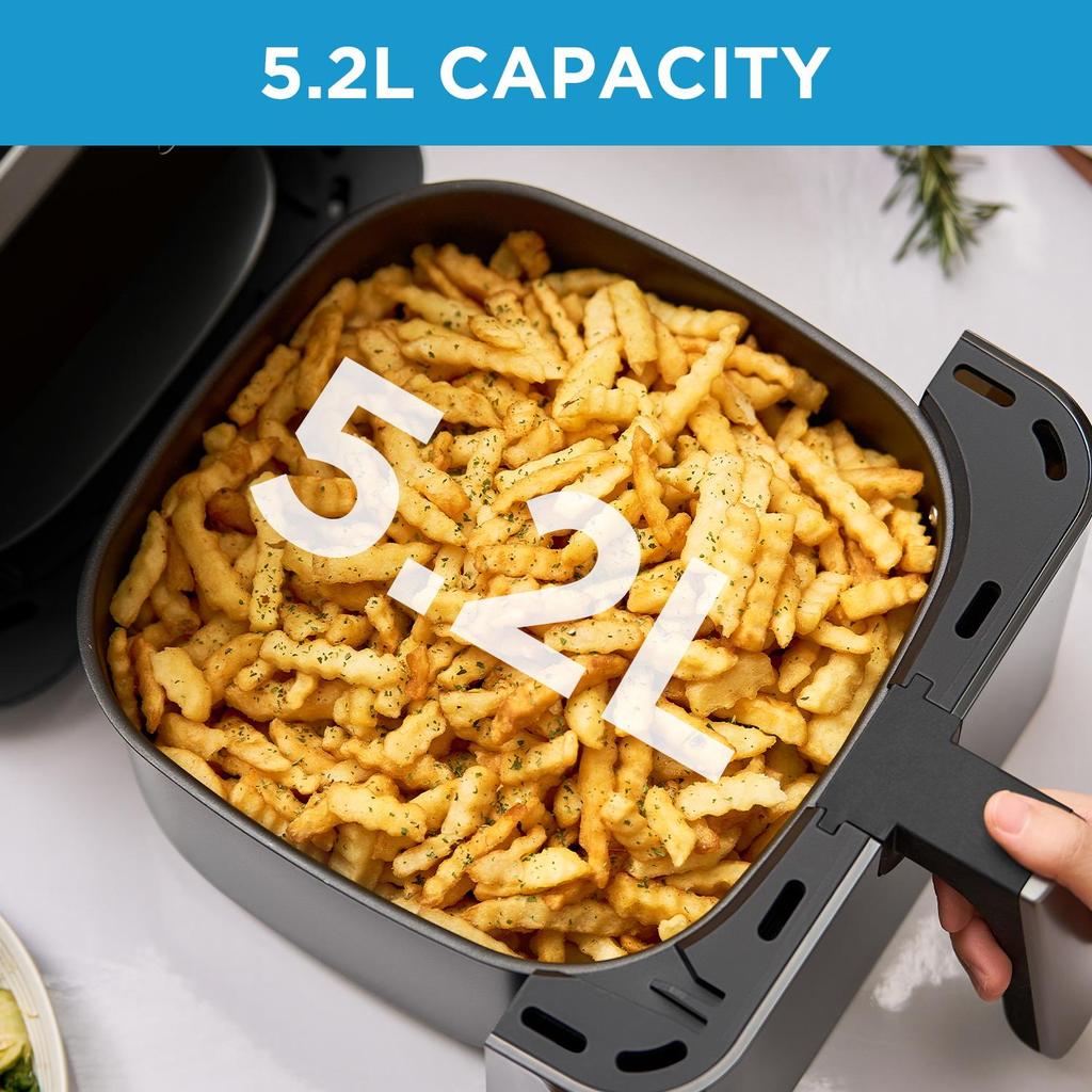 Midea Hot Air Fryer, 5L Capacity, HeatXpress Technology, 90% Less Oi