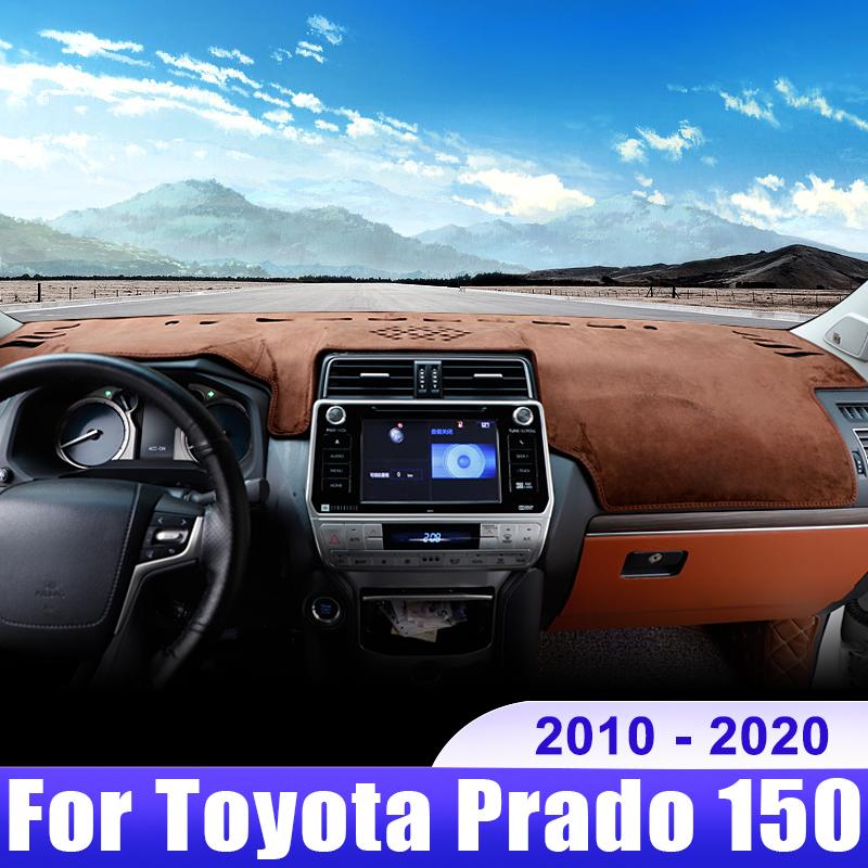

Для Toyota Land Cruiser Prado 150 FJ150 2010-2017 2018 Автомобільна кришка приладової панелі Килимок на приладовій панелі Козирка від сонця Нековзка накладка Аксесуари A Red Side RHD