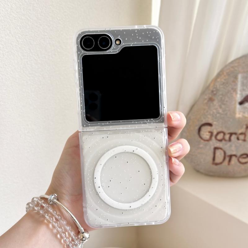 For Samsung Galaxy Z Flip 7 Case Soft TPU Magnetic Wireless Charging Protective Back Cover For Samsung Z Flip 7 6 5 4 3 Shell
