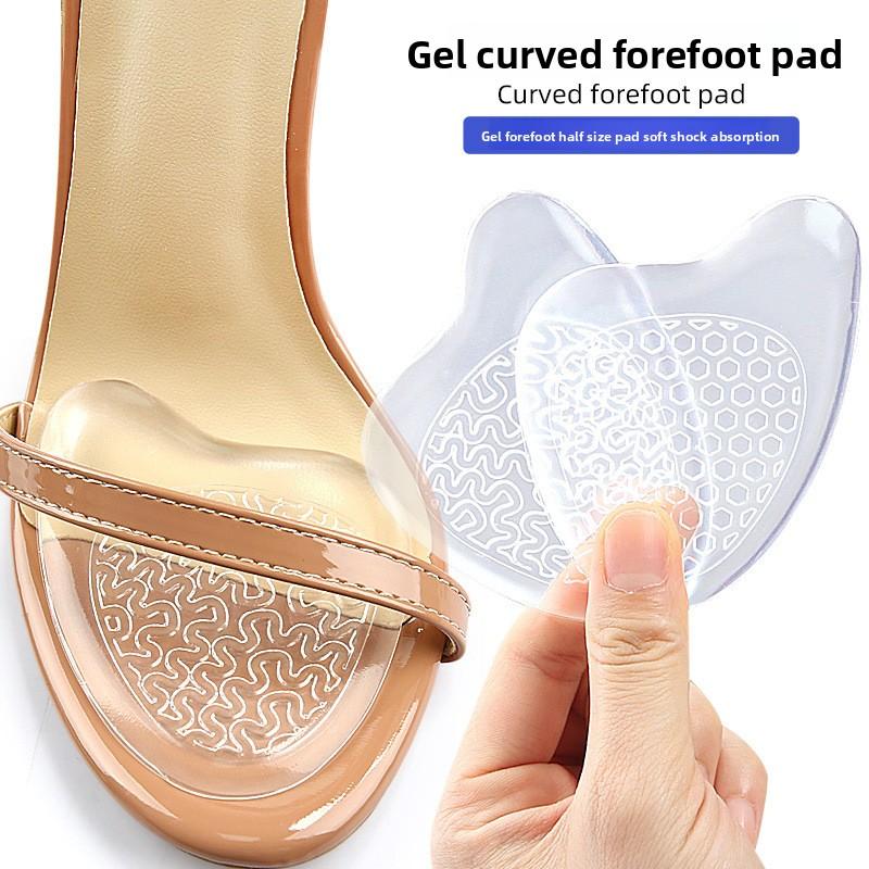 GEL Forefoot Pad for High Heels Anti-wear Anti-pain Soft Shock Absorption Self-adhesive Half-size Pad