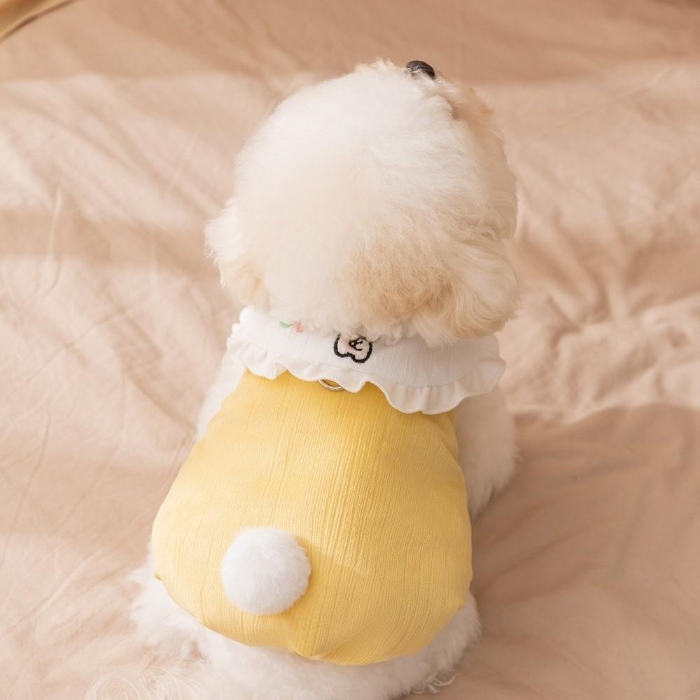 Cartoon Dog Rabbit Collar Vest Rabbit Pattern Two-Leg Dog Clothing  Autumn Winter