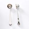2-in-1 Multifunction Stainless Steel Coffee Scoop with Clip Coffee Tea Measuring Scoop 1Cup Ground Coffee Measuring Scoop Spoons