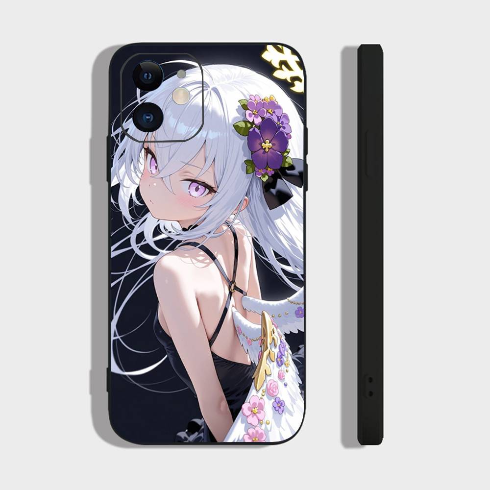 Shirasu Azusa Anime Games Blue Archive Phone Case For IPhone 17 Air 16 15 14 13 Pro Max 11 12 Black Silicone Cover