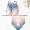 Großgrößen Frontverschluss Damen-Dessous-Set mit schönem Bügel-BH am Rücken