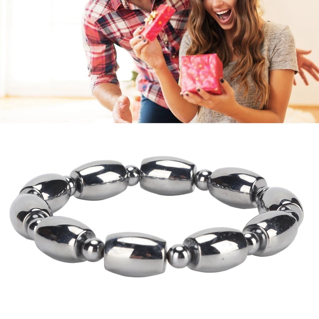 Terahertz Bracelet Relieve Fatigue Promote Circulation Bucket Round Shapes Beads Chain for Women Men