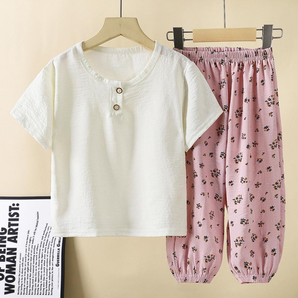 Baby Boy Summer Outfit Set With Ice Silk Fabric For Toddler Kids Casual Wear