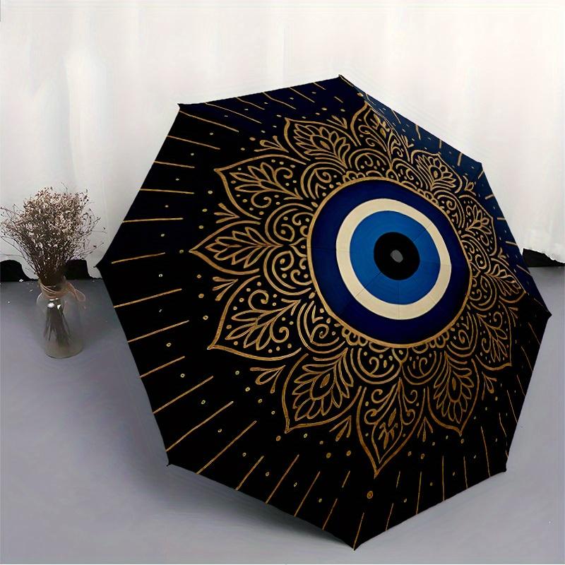 1pc Eagle Mandala Auto Open/close, All-Season Portable Folding Umbrella for Women & Men, Travel, Everyday, Formal Events - Compact Luxury Parasol, Out