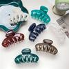 UV Printed Painted Pumpkin Hair Claw Premium PC Material Drop Resistant Elegant Hair Clip Hair Styling Shark Clip Hair Accessories For Women