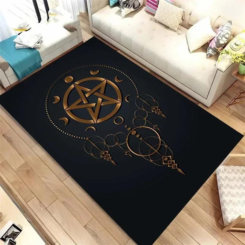 Tarot Pattern Floor Mats Door Decoration Home Living Room Floor Mats