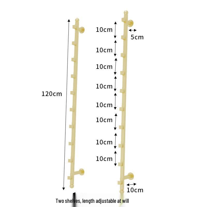 Wall-Mounted Multi-Purpose Display and Storage Rack