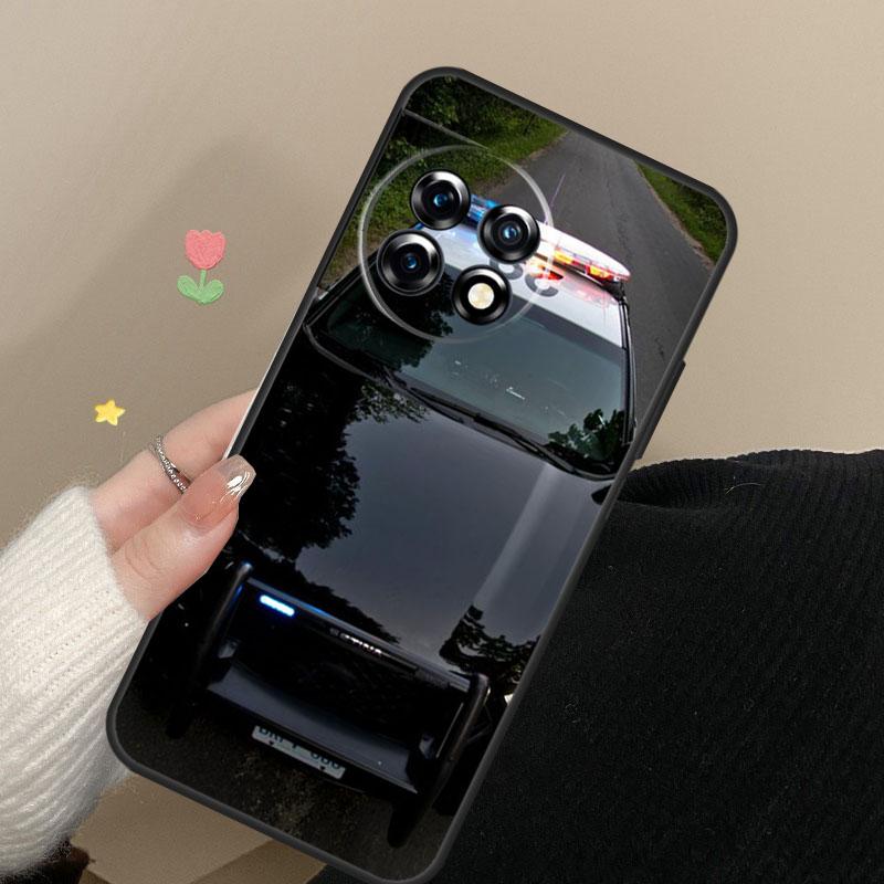 Police Car Case For OnePlus 13 15 13R 13T 12 12R 11 10 Pro 10T 8T Nord 5 CE 2 3 4 Lite N20 N30 Cover