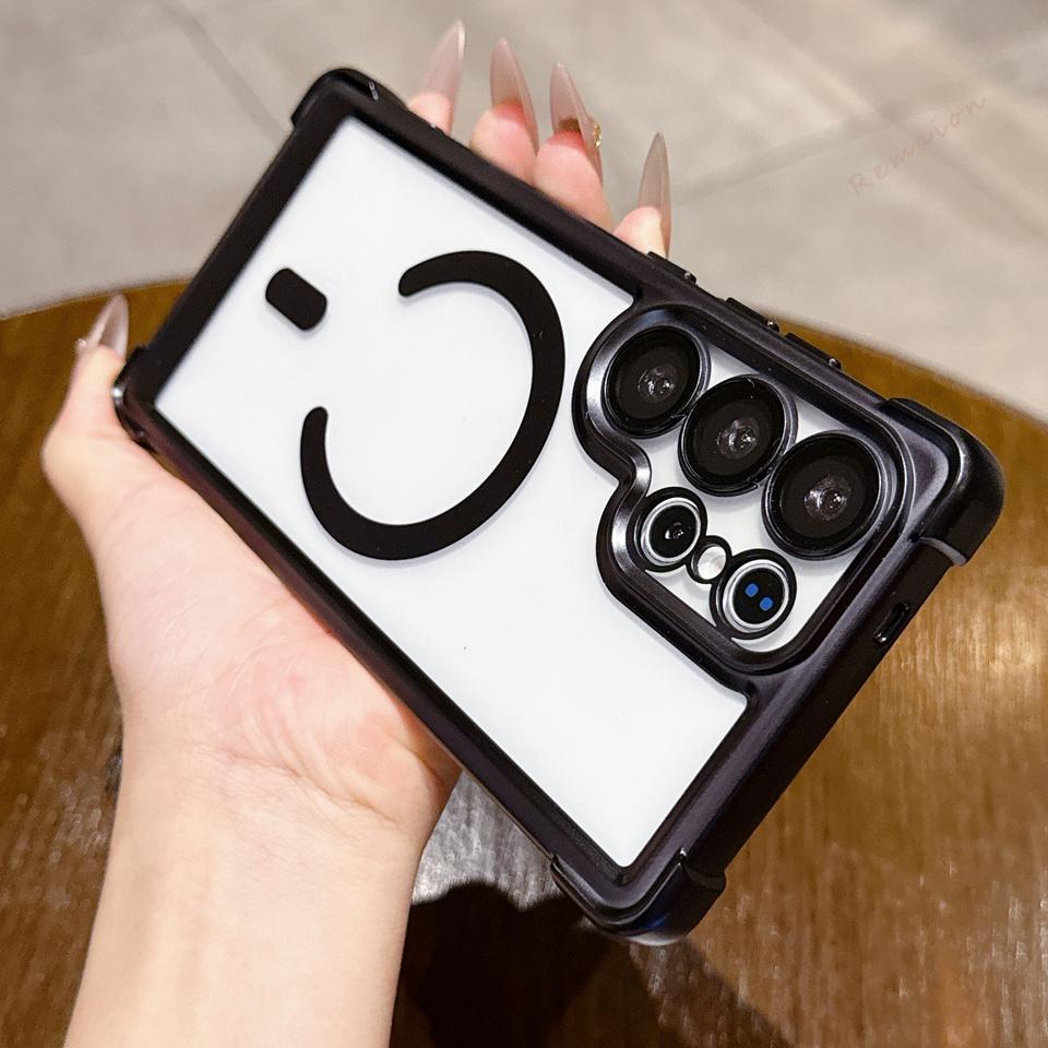 

Magnetic Case for Samsung Galaxy S24 S23 S25 S26 FE Ultra Plus S26 S25 S24 Ultra Magsafe Matte Shockproof Protector Cover For Samsung S23Ultra