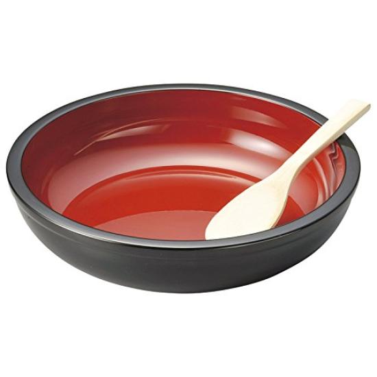 Ware Kurouchi Vermilion 5629 Yamanaka-nuri 10.5 (with Spatula)