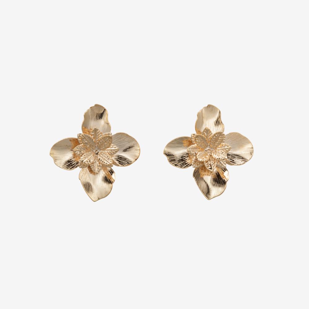 My Omelet Golden Flower Earrings