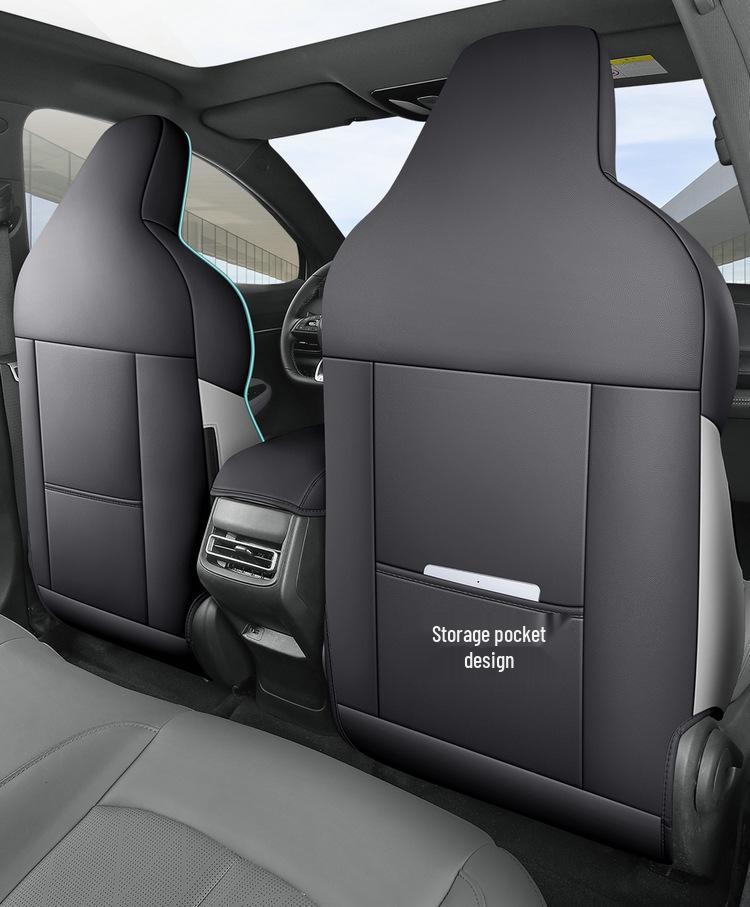 Universal Full Leather Car Seat Cushion for Special Five-Seat Models - New Four-Season Design