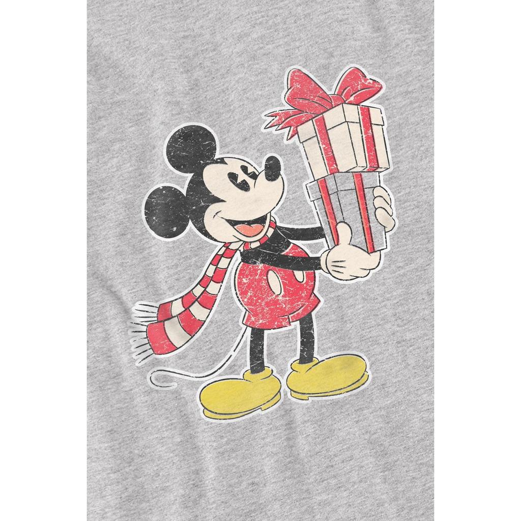 Disney Mens Mickey Mouse Present Christmas T-Shirt