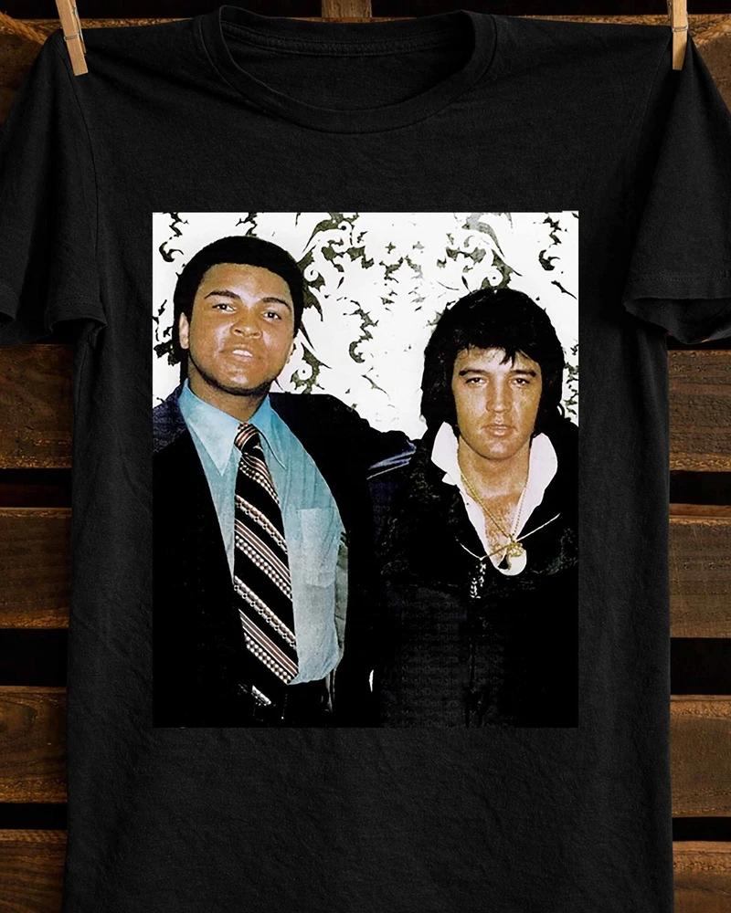 Elvis Presley Tshirt Elvis Presley And Muhammad Ali Classic Tshirt S