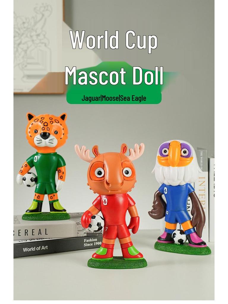 2026 North America World Cup Mascot Plush Toy - Football Fan Ornament