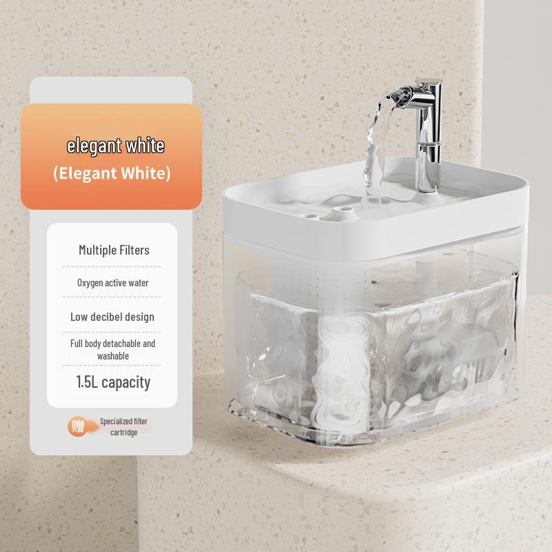 Automatic Cat & Dog Drinking Fountain with Filtered Flowing Water