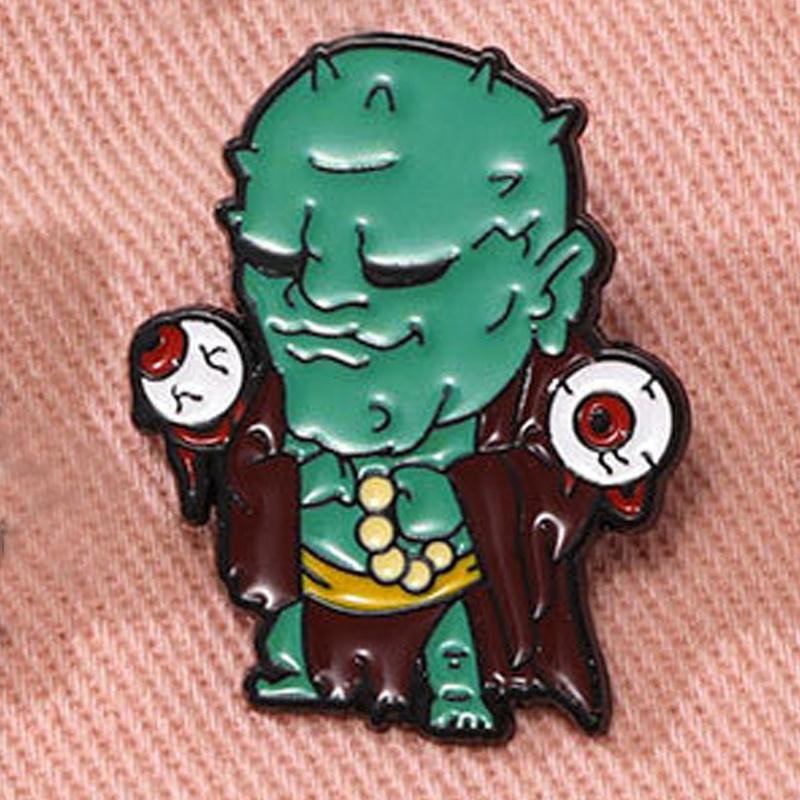 Funny Monster Sand Monk Brooch Cartoon Destiny Man Backpack Decoration Needle Buckle Collection Badge
