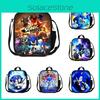 Sonic Hedgehog Lunch Box Bag Stylish Shoulder Bag For Kids Adults Large Capacity Travel Bag