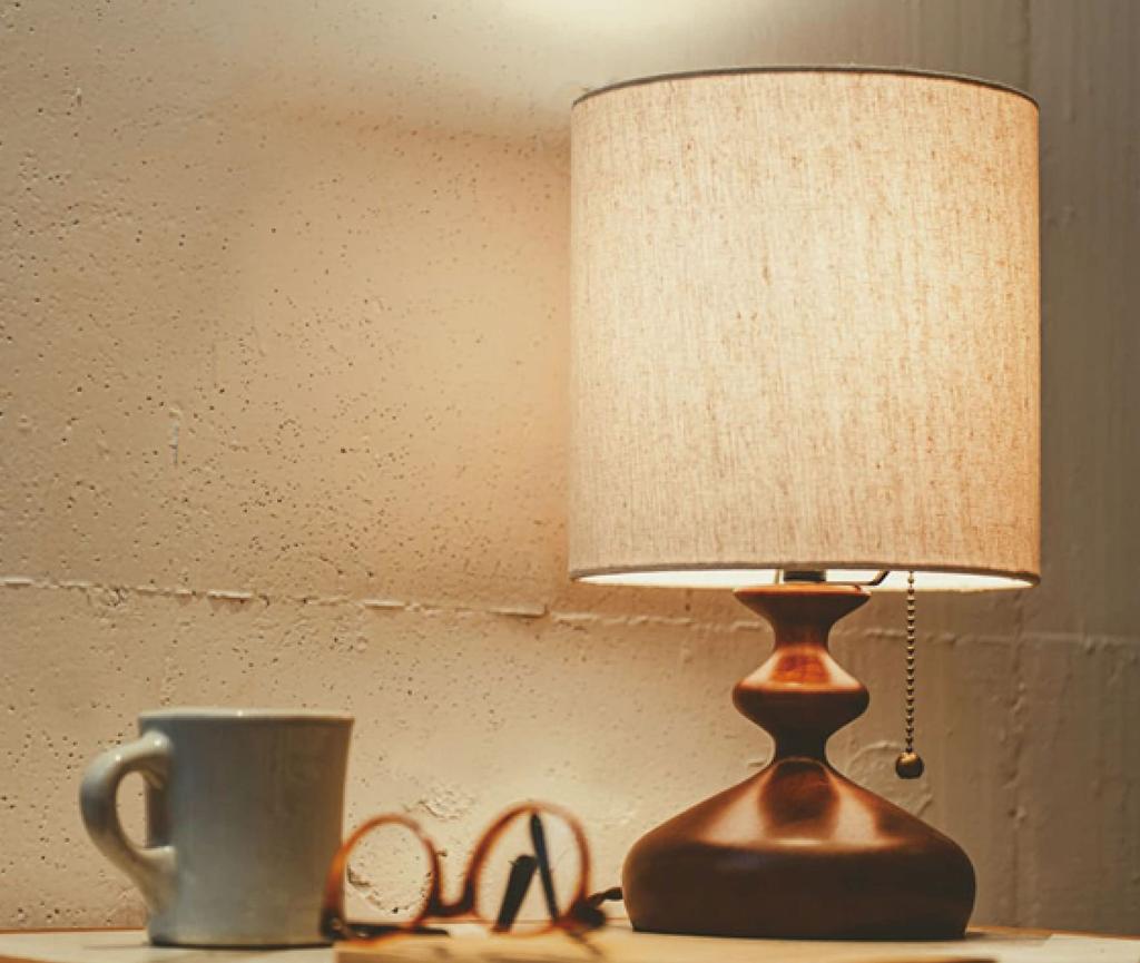 Interform Table Light LT-3987 Tove (Bulb Not Included, Sold Separately) Wood, Nordic, Natural Fabric