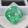 Natural Green Emerald Loose Gemstone Square Cushion 18.70 Ct Colombian for Jewelry Making and Crafts