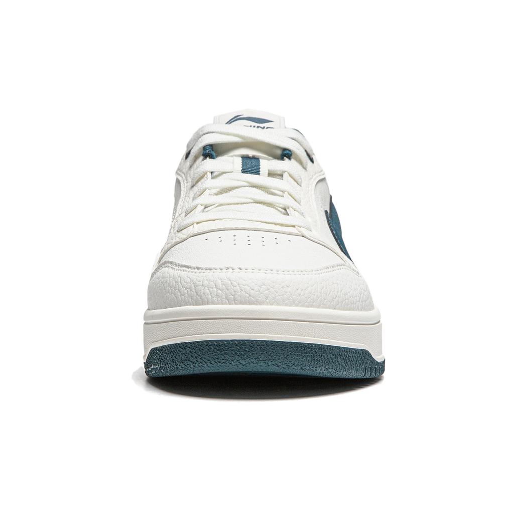New LiNing Tianji Soft Slip Resistant Cushioning Abrasion Resistant Low Top Skateboard Shoes Men's White Blue AGCU271-1