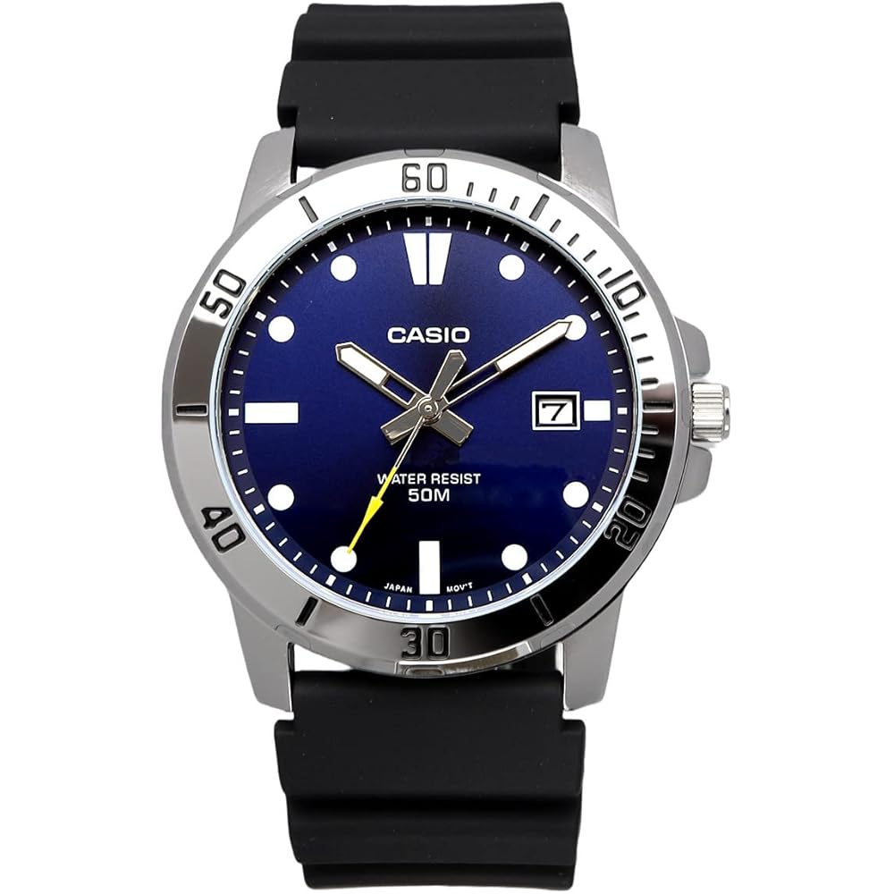 Casio Standard Analog Quartz Men's Watch MTP-VD01-2EV Military Navy Overseas Model