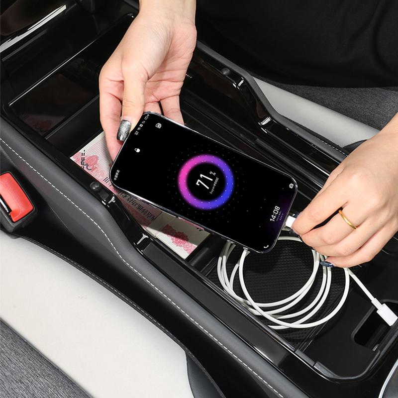 For Volkswagen VW ID.4 ID4    2024 Plush style central control armrest box storage box storage box car interior box