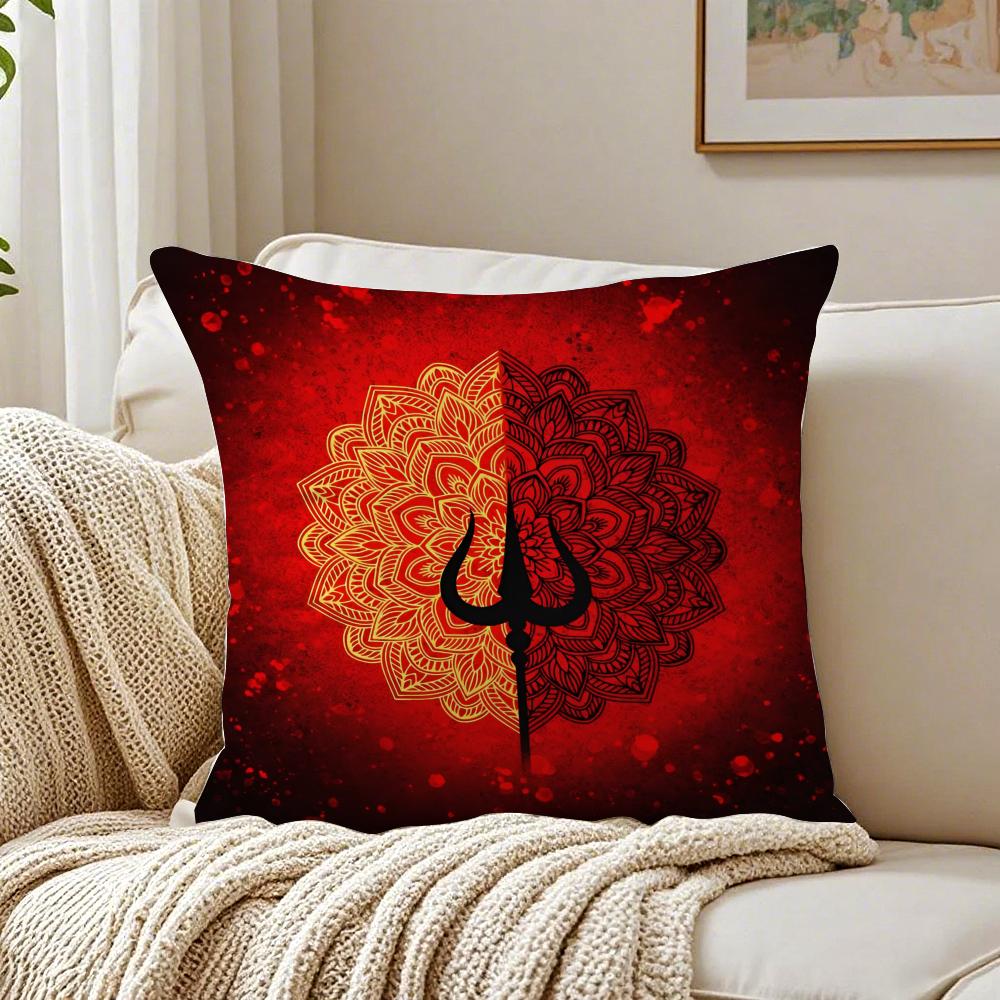 SShiva Classical Design Print Cushion Cover Pillowcase Antidustmite living Room Sofa Decor Cushion Room