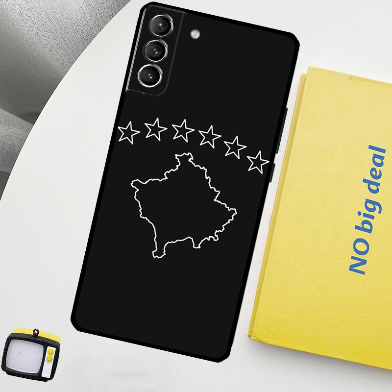 Kosovo Passport Flag Phone Case For Samsung Galaxy S25 S26 Ultra S20 S21 S22 S23 Plus S10 S25 FE S24 Ultra Cover