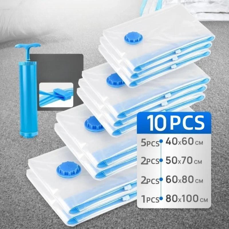 Vacuum Storage Bags Thick Clothes Organizer Quilt Blanket Duvet Down Jacket Compression Bag Household Space Saver