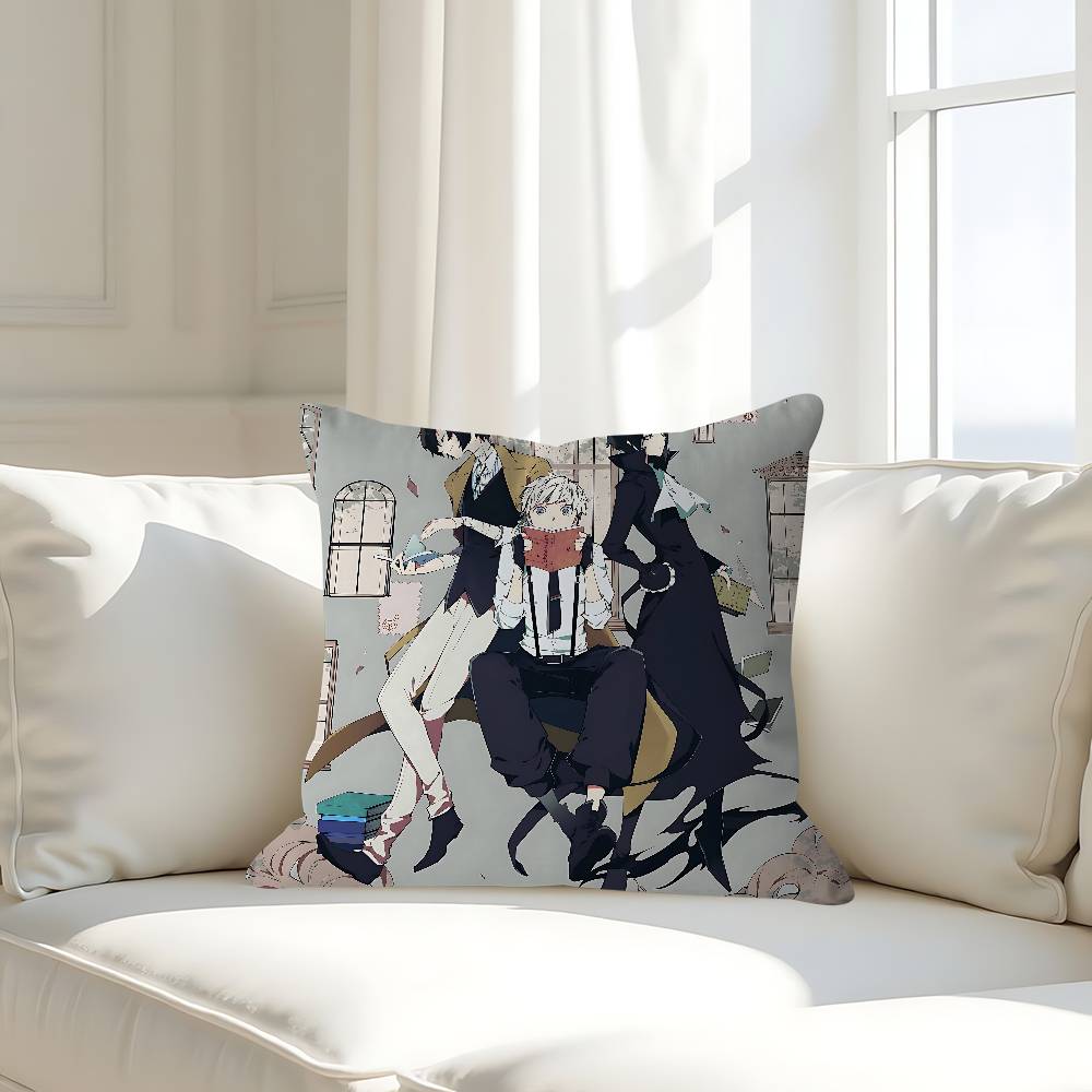 B-Bungo Stray Dogs Kissenbezug 30x50 Polyester Sofakissen Dekorative Wurfkissen Heimdekoration Kissenbezug