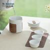 Nanshan Xiansheng Outdoor Ceramic Tea Set with 1 Teapot & 4 Quick Cups