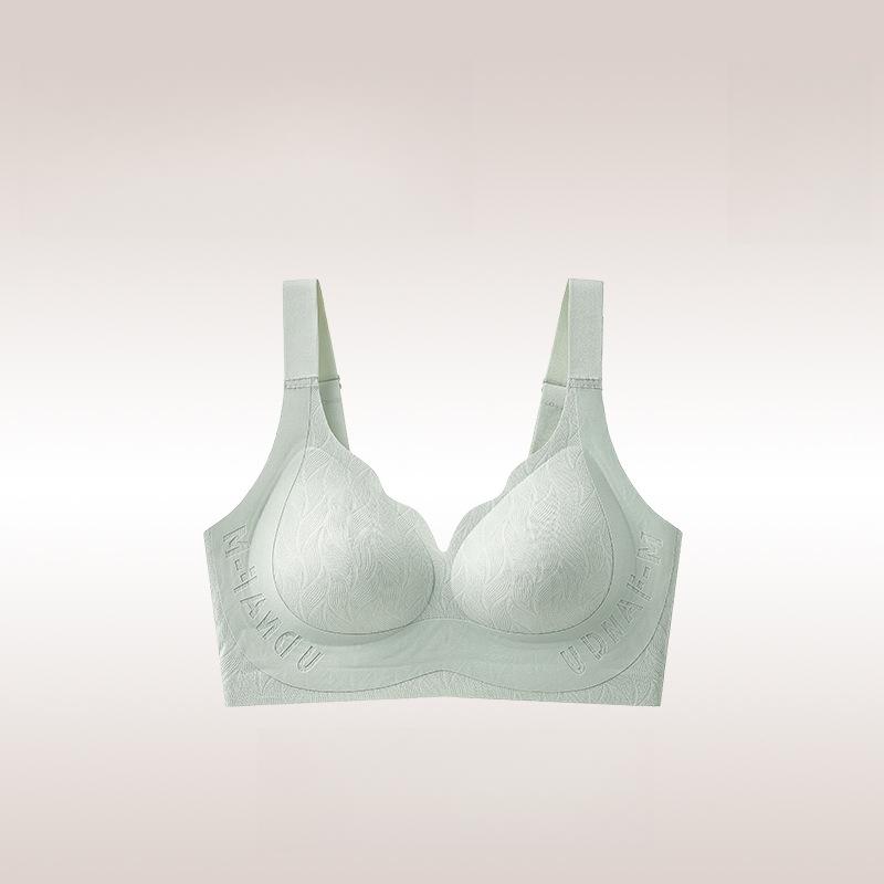 

Нижнее белье для женщин Бесшовный бюстгальтер Большой размер Двубортный бюстгальтер с защитой от провисания Бюстгальтер на косточках Бюстгальтер пуш-ап 6XL зелёный
