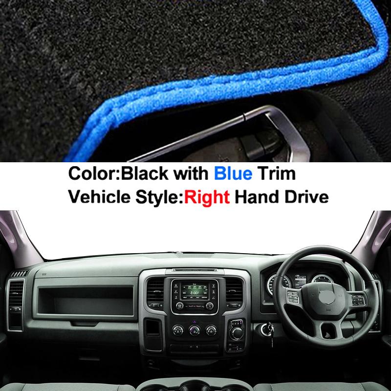 For Dodge Ram IV (DS/DJ) 1500 2500 3500 2008-2018 Car Dashboard Avoid Light Pad Instrument Platform Desk Cover Mat Carpets