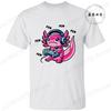Axolotl-Gaming Anime Men's Women T-shirts Funny Graphic TShirt Tops  O Neck Short-sleeved Tops Summer Korean T Shirt Unisex Tees