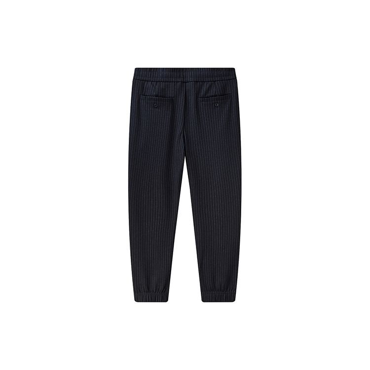 Fila Striped Straight-Leg Knit Trousers Men Bottoms Legend-Blue F11M111608F-NV