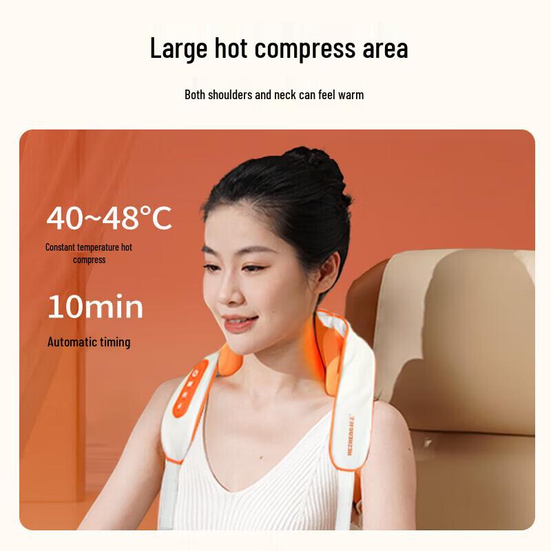 HEZHENG Neck and Shoulder Kneading Massager CN plug (adapter included)