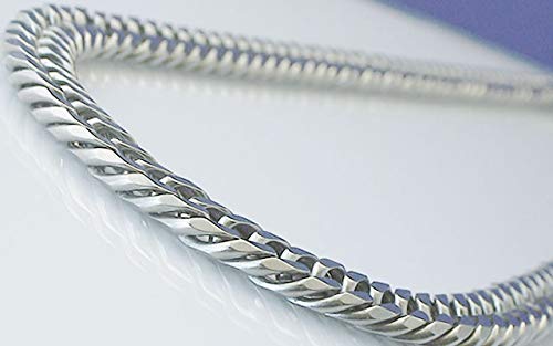 Pure Titanium Curb Chain Necklace, 12mm, Extra Thick (60cm), Double 6-Facet Cut (Men's) (TIT-1-NW-60)