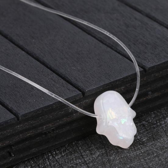 Přívěsek Hamsa Hand of Fatima Transparentní řetízkový náhrdelník Dámské šperky