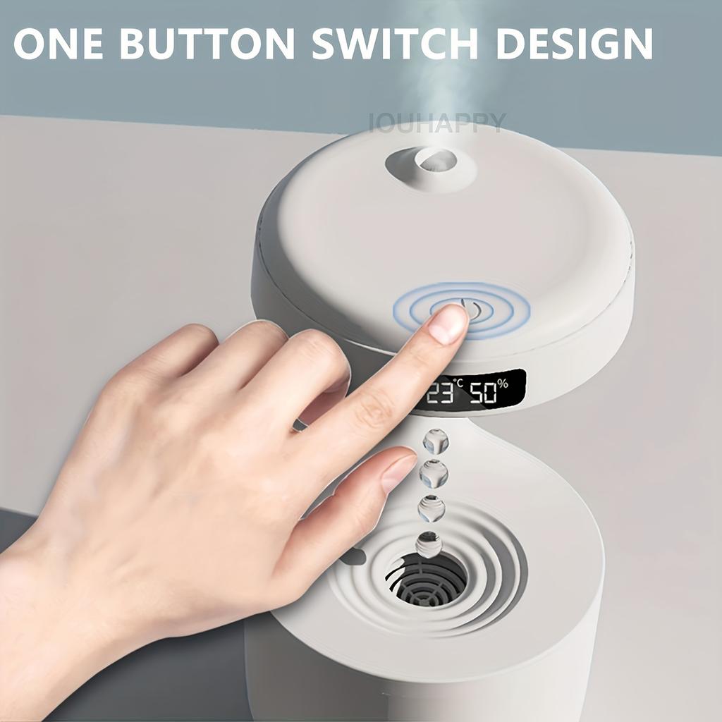 Premium White Humidifier with Touch Screen, 7 Color LED Lights,Timer,USB Powered for Desk, Living Room, Bedroom ,Perfect Gift for Halloween,Christmas