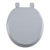 Abattant WC Gris MDF – Charnières Plastiques – 47 x 37 cm