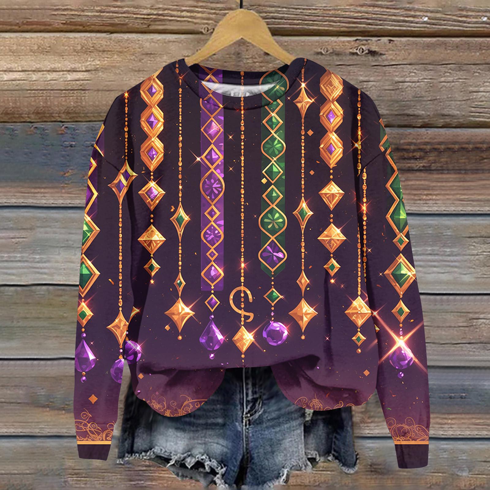 

Женская модная толстовка с длинным рукавом и круглым вырезом с принтом M