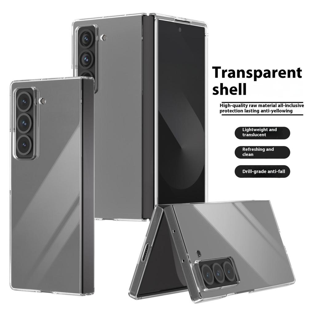 For Samsung Galaxy Z Fold Special Clear Case Anti-Drop Hard PC Phone Cover