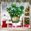 2D Acrylic Hanging Decor Outdoor Window Door Porch Pendant Clover Acrylic Disc Charm Lucky Simu N1P2