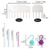 Knit Blocking Comb Set Stitching Markers Blocking Knit Combs Set Large Eye Knitting Needle for Needlework Projects